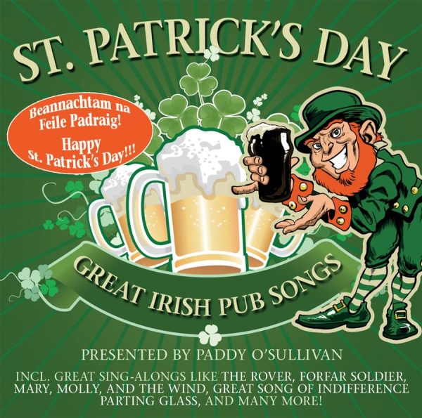 St.Patrick's Day - Great Irish Pub - Presented By Paddy O'sullivan ryhmässä CD / Worldmusic/ Folkmusik @ Bengans Skivbutik AB (550449)
