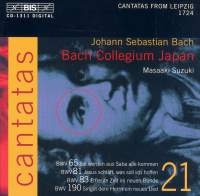 Bach Johann Sebastian - Cantatas - Vol 21 ryhmässä CD @ Bengans Skivbutik AB (550501)