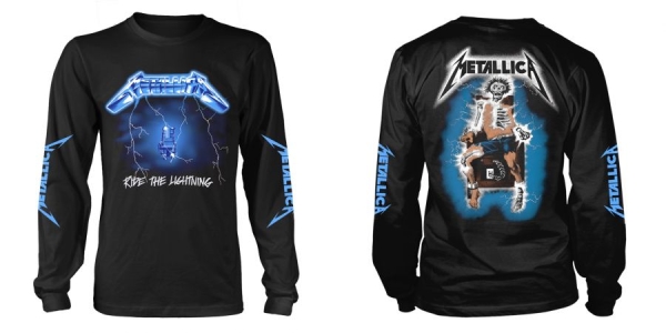 Metallica - L/S Ride The Lightning (M) ryhmässä MERCH / Vaatteet / T-paidat @ Bengans Skivbutik AB (5507774)