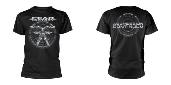 Fear Factory - T/S Aggression Continuum (Xl) ryhmässä MERCH / Vaatteet / T-paidat @ Bengans Skivbutik AB (5508173)