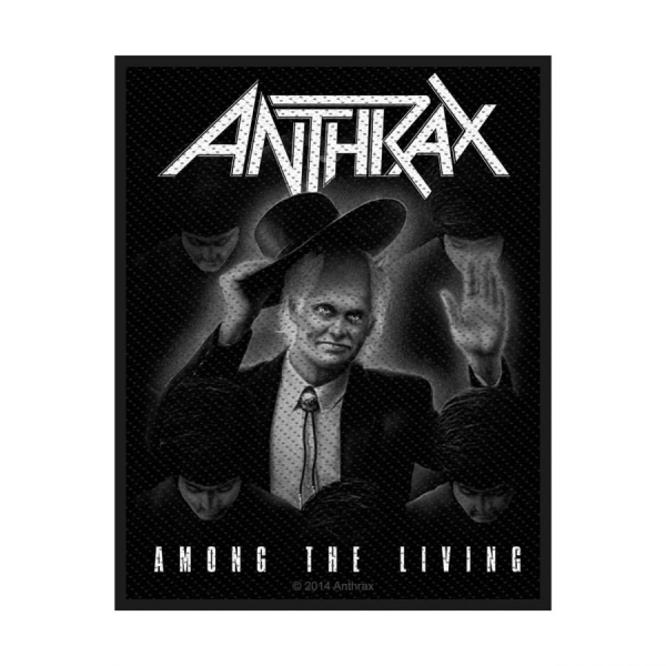 Anthrax - Patch - Among The Living ryhmässä MERCH / Asusteet / Kangasmerkit @ Bengans Skivbutik AB (5508612)