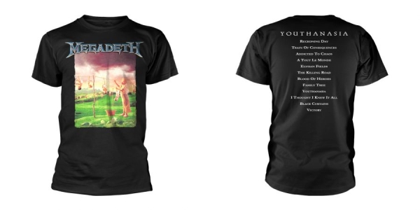 Megadeth - T/S Youthanasia (M) ryhmässä BW-T-shirts @ Bengans Skivbutik AB (5508939)