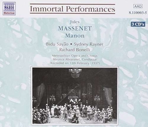 Massenet Jules - Massenet: Manon ryhmässä CD @ Bengans Skivbutik AB (5510026)