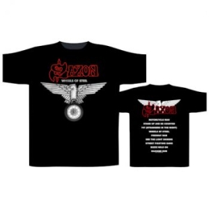 Saxon - T/S Wheels Of Steel (Xl) ryhmässä BW-T-shirts @ Bengans Skivbutik AB (5514040)