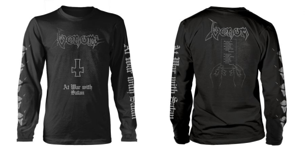 Venom - L/S At War With Satan (L) ryhmässä MERCH / Vaatteet / T-paidat @ Bengans Skivbutik AB (5515421)