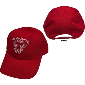 Paul Mccartney - Wings Logo Red Baseball C ryhmässä Minishops / Paul Mccartney @ Bengans Skivbutik AB (5517605)
