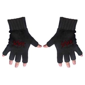 Slayer - Scratched Logo Fingerless Gloves ryhmässä MERCH @ Bengans Skivbutik AB (5517617)