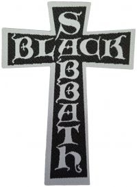 Black Sabbath - Patch Cross Logo Cut Out (10 X 7,3 ryhmässä MERCH @ Bengans Skivbutik AB (5517870)