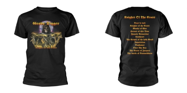 Grave Digger - T/S Knights Of The Cross (L) ryhmässä BW-T-shirts @ Bengans Skivbutik AB (5518848)