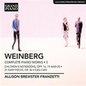 Weinberg - Piano Works Vol 3 ryhmässä CD @ Bengans Skivbutik AB (552053)