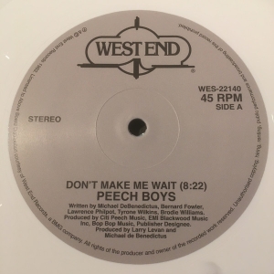 Peech Boys - Don't Make Me Wait (White Vinyl) ryhmässä Labels /  @ Bengans Skivbutik AB (5522998)