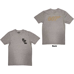 James Bond - No Time To Die & Logo Uni Grey ryhmässä MERCH / T-paita / Rockoff_Nya April24 @ Bengans Skivbutik AB (5524513r)