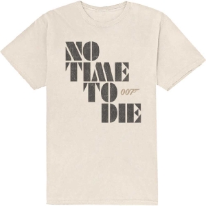 James Bond - No Time To Die Uni Natrl    ryhmässä MERCH / T-paita / Rockoff_Nya April24 @ Bengans Skivbutik AB (5524514r)