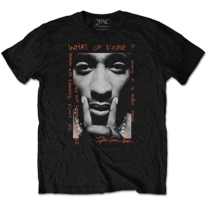Tupac - What Of Fame? Uni Bl    ryhmässä MERCHANDISE / T-paita / Hip Hop-Rap @ Bengans Skivbutik AB (5524684)
