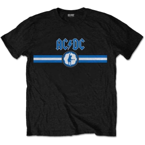 Ac/Dc - Blue Logo & Stripe Uni Bl    ryhmässä MERCH / Minsishops-merch / Ac/Dc @ Bengans Skivbutik AB (5525411r)