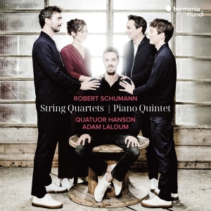 Quatuor Hanson & Adam Laloum - Robert Schumann: String Quartets & Piano Quintet ryhmässä CD @ Bengans Skivbutik AB (5525444)