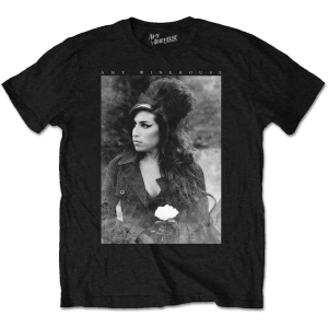 Amy Winehouse - Flower Portrait Uni Bl   (XL) ryhmässä MERCHANDISE / T-paita / RnB-Soul @ Bengans Skivbutik AB (5526052)