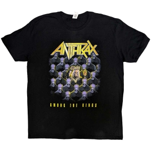 Anthrax - Among The Kings Fp Uni Bl    ryhmässä MERCH / T-paita / Rockoff_Nya April24 @ Bengans Skivbutik AB (5526176r)