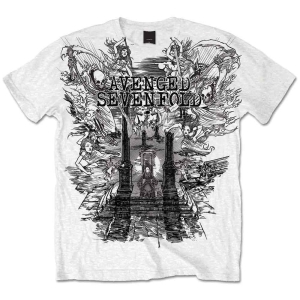 Avenged Sevenfold - Land Of Cain Uni Wht   (XL) ryhmässä MERCHANDISE / T-paita / Heavy Metal @ Bengans Skivbutik AB (5526376)