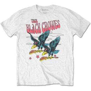 The Black Crowes - Flying Crowes Uni Wht    ryhmässä MERCH / T-paita / Rockoff_Nya April24 @ Bengans Skivbutik AB (5526615r)