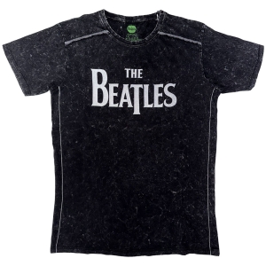 The Beatles - Drop T Logo Snow Wash Uni Bl    ryhmässä MERCH / T-paita / Rockoff_Nya April24 @ Bengans Skivbutik AB (5527446r)
