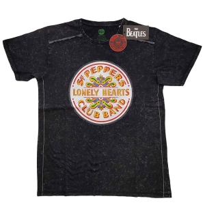 The Beatles - Sgt Pepper Drum Snow Wash Uni Bl ryhmässä MERCH / T-paita / Rockoff_Nya April24 @ Bengans Skivbutik AB (5527449r)