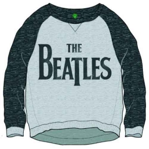 The Beatles - Drop T Logo Lady Grey/Char Sw ryhmässä MERCH / T-paita / Rockoff_Nya April24 @ Bengans Skivbutik AB (5527452r)