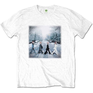 The Beatles - Abbey Christmas Uni Wht    ryhmässä MERCH / T-paita / Rockoff_Nya April24 @ Bengans Skivbutik AB (5528373r)