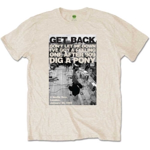 The Beatles - Rooftop Shot Uni Natrl ryhmässä MERCHANDISE / T-paita / Pop-Rock @ Bengans Skivbutik AB (5528382r)