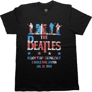 The Beatles - Drop T Rooftop Flag Uni Bl ryhmässä MERCH / T-paita / Rockoff_Nya April24 @ Bengans Skivbutik AB (5528976r)