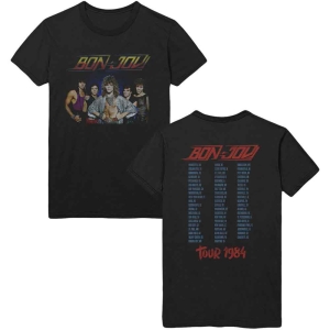 Bon Jovi - Tour '84 Uni Bl    ryhmässä MERCH / T-paita / Rockoff_Nya April24 @ Bengans Skivbutik AB (5530205r)