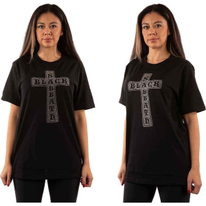 Black Sabbath - Cross Diamante Uni Bl    ryhmässä MERCH / T-paita / Rockoff_Nya April24 @ Bengans Skivbutik AB (5530675r)
