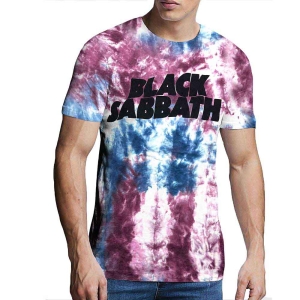 Black Sabbath - Wavy Logo Uni Blue Dip-Dye    ryhmässä MERCH / T-paita / Rockoff_Nya April24 @ Bengans Skivbutik AB (5530687r)