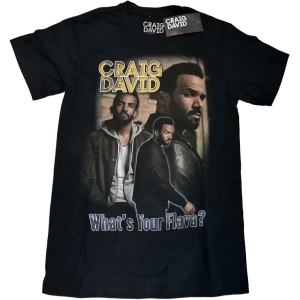 Craig David - What's Your Flava Homage Uni Bl    ryhmässä MERCH / T-paita / Rockoff_Nya April24 @ Bengans Skivbutik AB (5531077r)