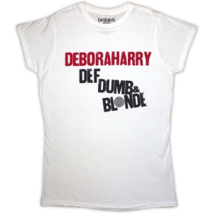 Debbie Harry - Def, Dumb & Blonde Lady Wht    ryhmässä MERCH / T-paita / Rockoff_Nya April24 @ Bengans Skivbutik AB (5531361r)
