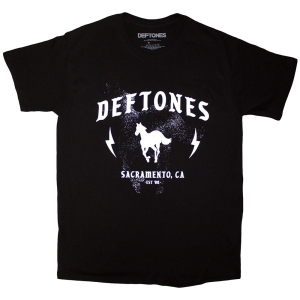 Deftones - Electric Pony Uni Bl    ryhmässä MERCH / T-paita / Rockoff_Nya April24 @ Bengans Skivbutik AB (5531369r)