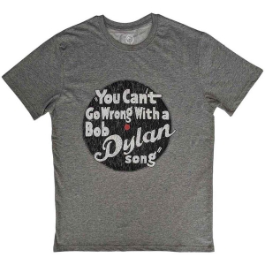 Bob Dylan - You Cant Go Wrong Uni Grey     (M) ryhmässä -Start Tshirt @ Bengans Skivbutik AB (5531418)