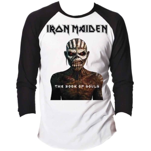 Iron Maiden - Book Of Souls Uni Bl/Wht Raglan:  ryhmässä MERCHANDISE / T-paita / Hårdrock @ Bengans Skivbutik AB (5531528)