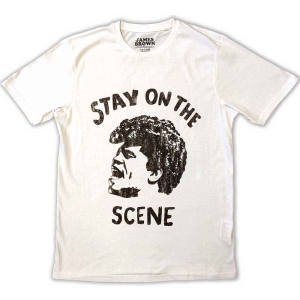 James Brown - Stay On The Scene Uni Wht     (M) ryhmässä MERCHANDISE / T-paita / RnB-Soul @ Bengans Skivbutik AB (5532416)