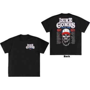 Luke Combs - Tour '23 Skull Uni Bl    ryhmässä MERCHANDISE / T-paita / Country @ Bengans Skivbutik AB (5534963r)