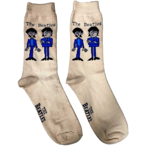 The Beatles - Cartoon Uni Cream Socks (Eu 40-45) ryhmässä MERCHANDISE / Merch / Pop-Rock @ Bengans Skivbutik AB (5536223)