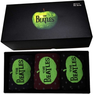 The Beatles - Apple & Spots Uni 3-Pack Socks (Eu 39-45 ryhmässä MERCHANDISE /  /  @ Bengans Skivbutik AB (5536248)