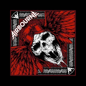Airbourne - Red Skull Bandana ryhmässä MERCHANDISE / Merch / Hårdrock @ Bengans Skivbutik AB (5536277)