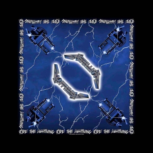 Metallica - Ride The Lightning Bandana ryhmässä MERCHANDISE / Merch / Hårdrock @ Bengans Skivbutik AB (5536315)
