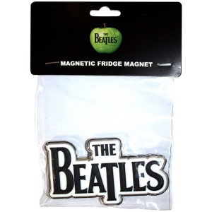 The Beatles - Black Drop T Logo Magnet ryhmässä MERCHANDISE / Merch / Pop-Rock @ Bengans Skivbutik AB (5536723)