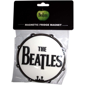 The Beatles - Drum Logo Magnet ryhmässä MERCHANDISE / Merch / Pop-Rock @ Bengans Skivbutik AB (5536726)