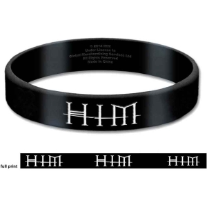 Him - Logo & Heartagram Gum Wristband ryhmässä MERCHANDISE / Merch / Hårdrock @ Bengans Skivbutik AB (5536782)