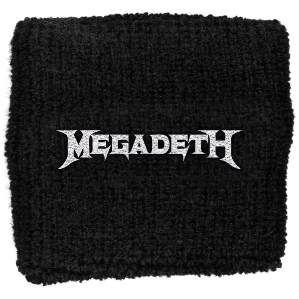 Megadeth - Unisex Embroidered Wristband: Logo (Black) ryhmässä MERCHANDISE / Merch / Nyheter / Hårdrock @ Bengans Skivbutik AB (5536841)