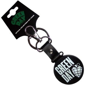 Green Day - Stacked Logo & Grenade Circle Keychain ryhmässä MERCHANDISE / Merch / Punk @ Bengans Skivbutik AB (5537032)