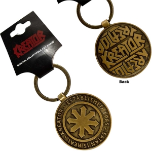Kreator - Satan Is Real Emblem Keychain ryhmässä ME SUOSITTELEMME / Uutuus Merch / Juni @ Bengans Skivbutik AB (5537043)